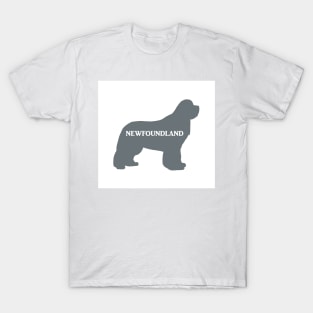 newfoundland grey name silhouette T-Shirt